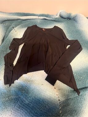 Black Free People Flowy Top